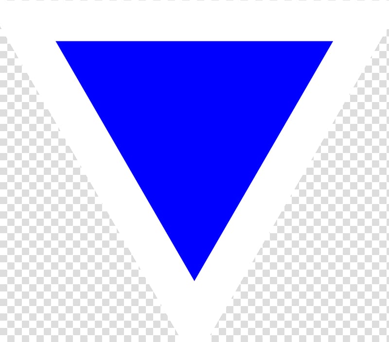Blue Triangle Nazi concentration camp badge , triangle transparent background PNG clipart