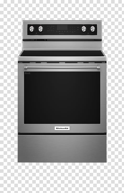 KitchenAid KFEG500E, Electric Cooking Ranges Electric stove Self-cleaning oven, Oven transparent background PNG clipart