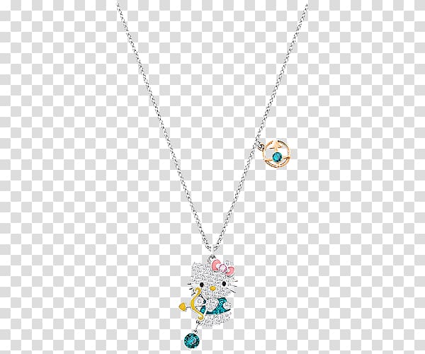 Hello Kitty Swarovski AG Necklace Jewellery Daisy London, PNG