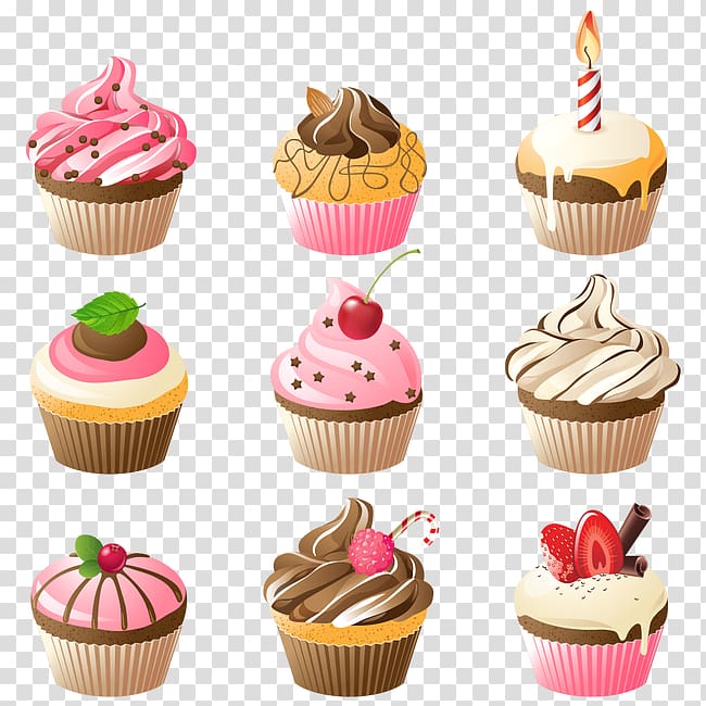 Cupcake Muffin , ice cream transparent background PNG clipart