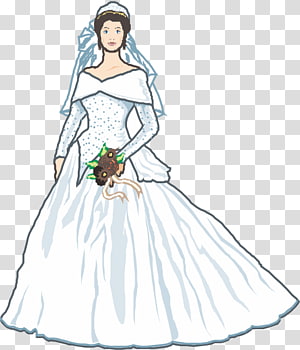 Contemporary Western wedding dress Wedding invitation White wedding, Wedding Woman transparent background PNG clipart thumbnail