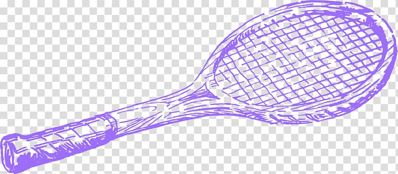 Tennis Racket Badminton Ball Illustration, painted badminton racket transparent background PNG clipart