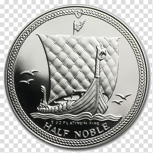 Isle of Man Australian Silver Kookaburra Noble Bullion coin, silver transparent background PNG clipart