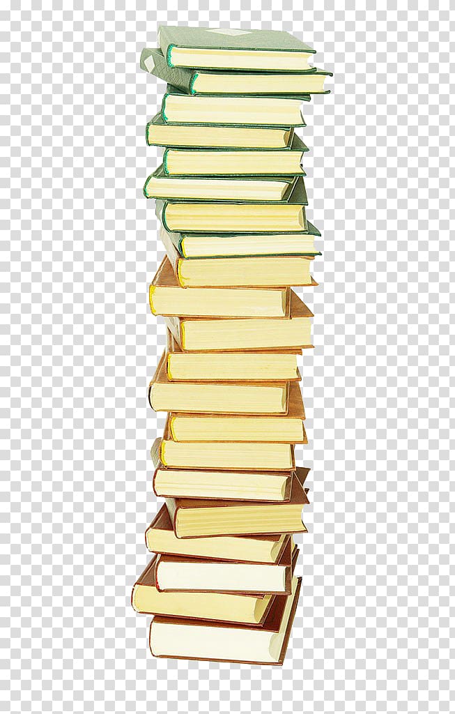Illustration, A pile of colored cover books transparent background PNG clipart