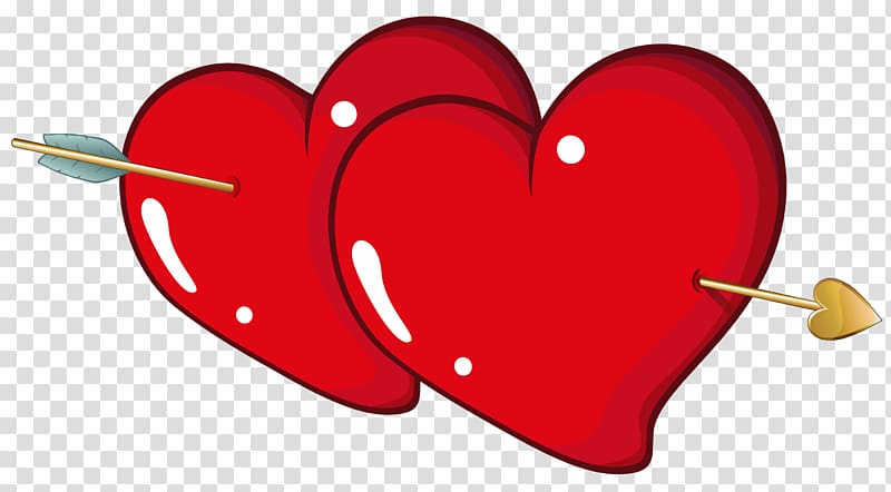 Heart Valentine's Day , Valentine Hearts with Arrow , hearts and arrow clip arft transparent background PNG clipart