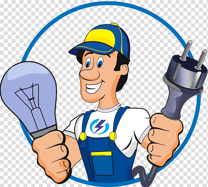 man holding bulb and socket , Electrician Electricity Handyman Electrical contractor Electrical Wires & Cable, professional electrician transparent background PNG clipart