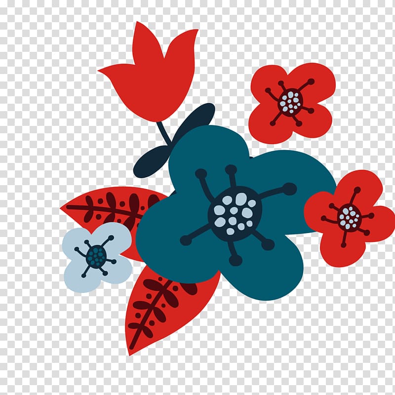 Flower Christmas, Red flower transparent background PNG clipart