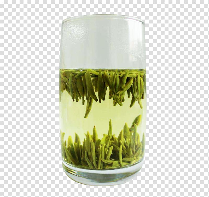 Longjing tea Emeishan City Green tea Huangshan Maofeng, Bamboo leaves green leaves free of material transparent background PNG clipart