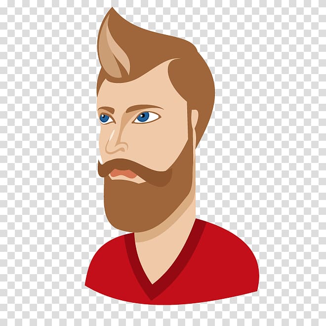 Woman Beard, man in profile transparent background PNG clipart