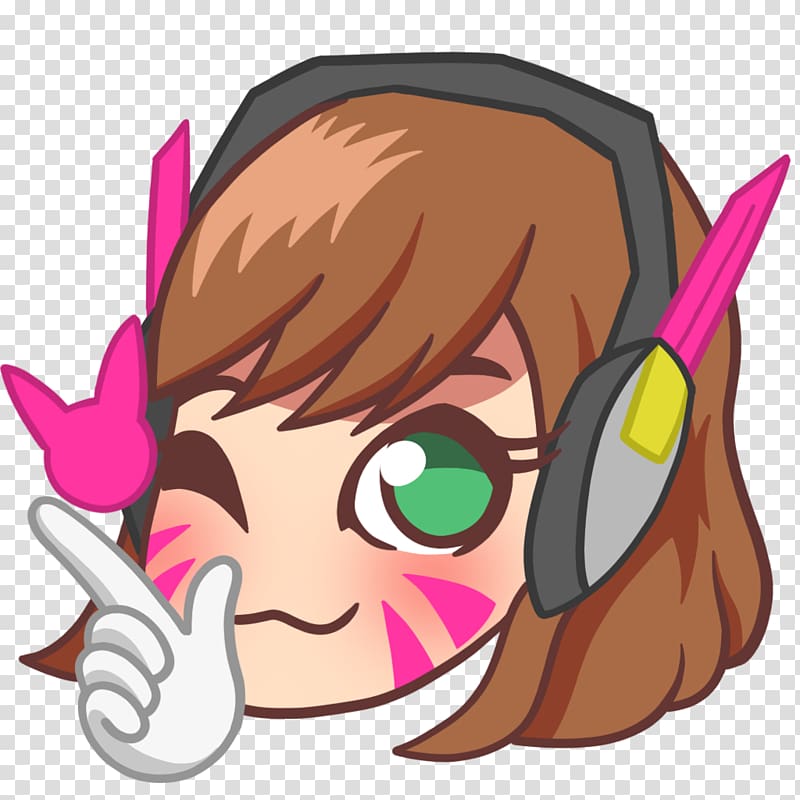 Overwatch D Va Emote Discord Emoticon Behance Transparent Background Png Clipart Hiclipart