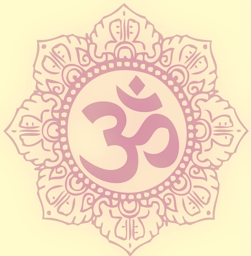 Om Symbol Yoga Hinduism, Buddhism transparent background PNG clipart
