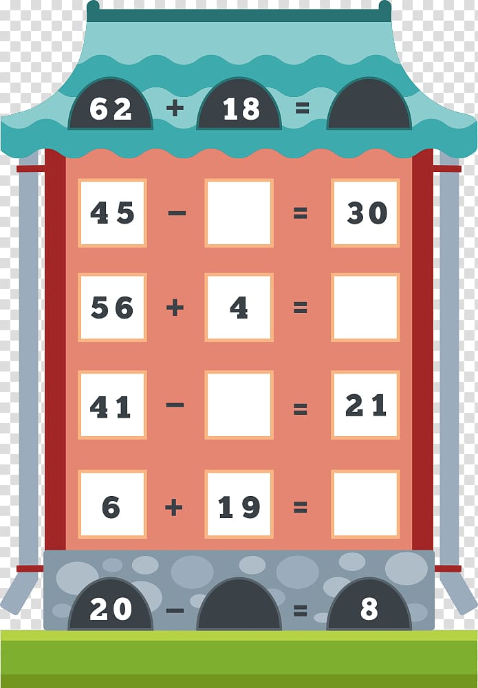 Mathematics Euclidean Multiplication Division Illustration, Small house mathematics transparent background PNG clipart