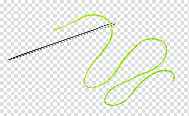 Brand Green Pattern, A needle that wears a thread transparent background PNG clipart
