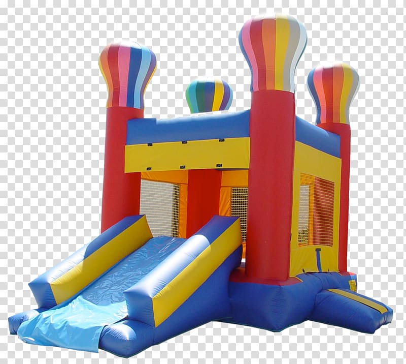 Inflatable Bouncers Castle Playground slide Party, Castle transparent background PNG clipart