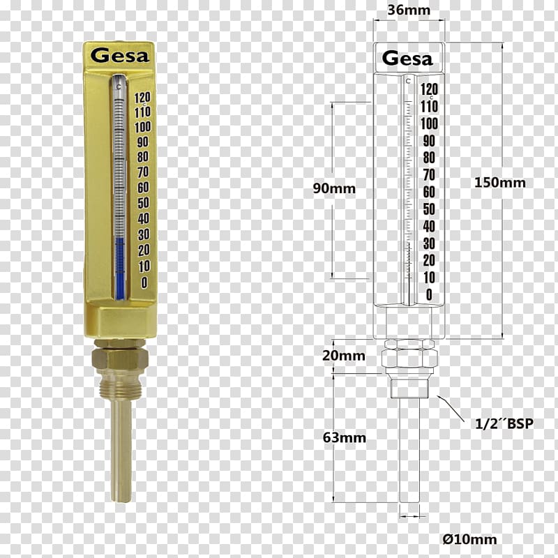 Mercury-in-glass thermometer Temperature Celsius Manometers, glass transparent background PNG clipart