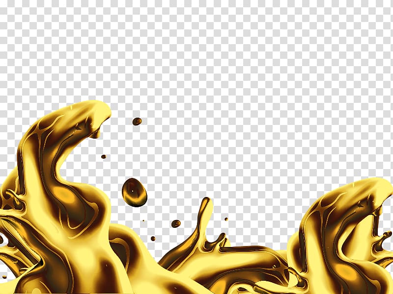Gold Desktop Liquid, gold transparent background PNG clipart