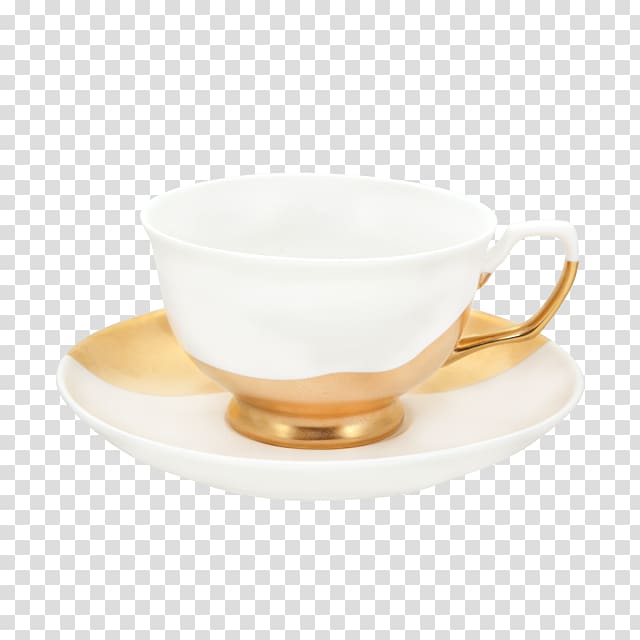 Coffee cup Saucer Bone china Teacup Tableware, hand painted candle transparent background PNG clipart