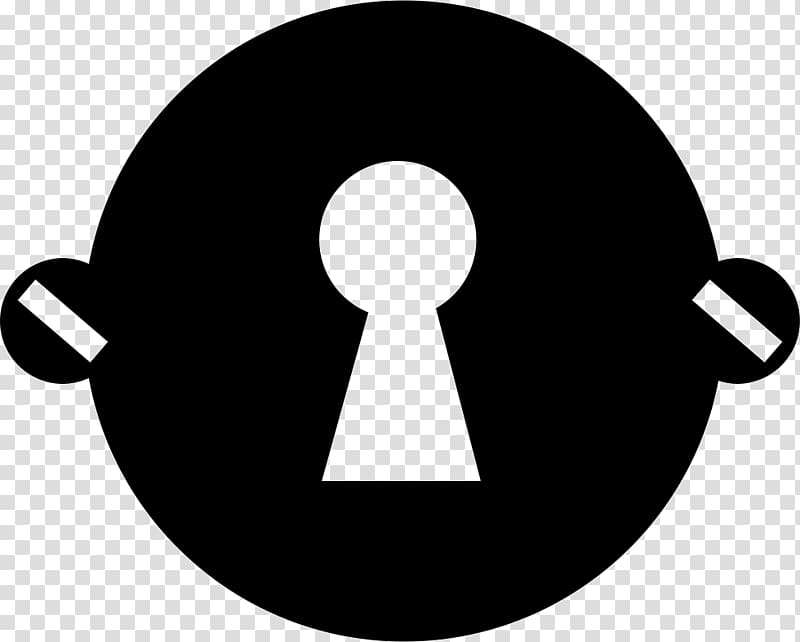 Keyhole Circle Lock Disk, Both Side transparent background PNG clipart