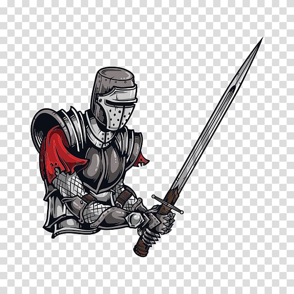 Knight Middle Ages Coat of arms , Knight transparent background PNG clipart