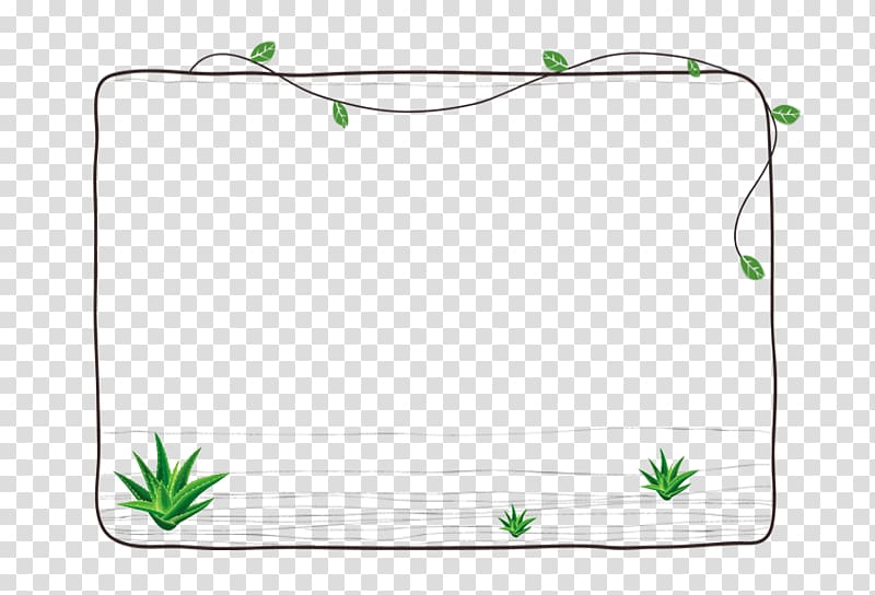 Cartoon Plant, Floral plant borders transparent background PNG clipart