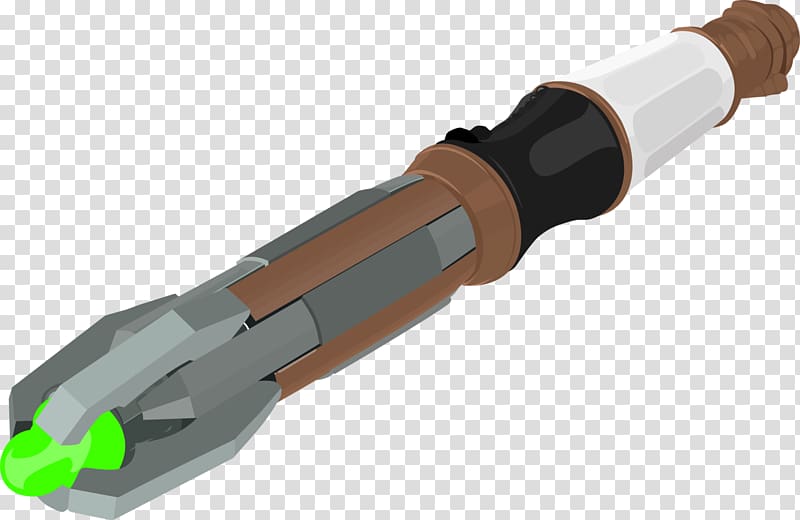 Eleventh Doctor Sonic screwdriver Ninth Doctor, screwdriver transparent background PNG clipart