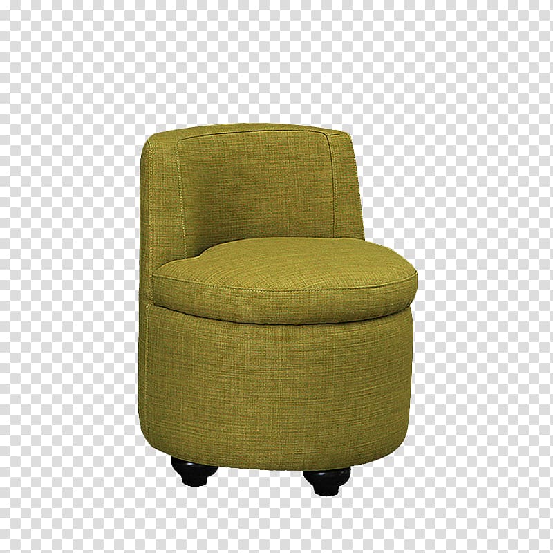 Club chair Stool Living room, Simple and stylish sofa transparent background PNG clipart