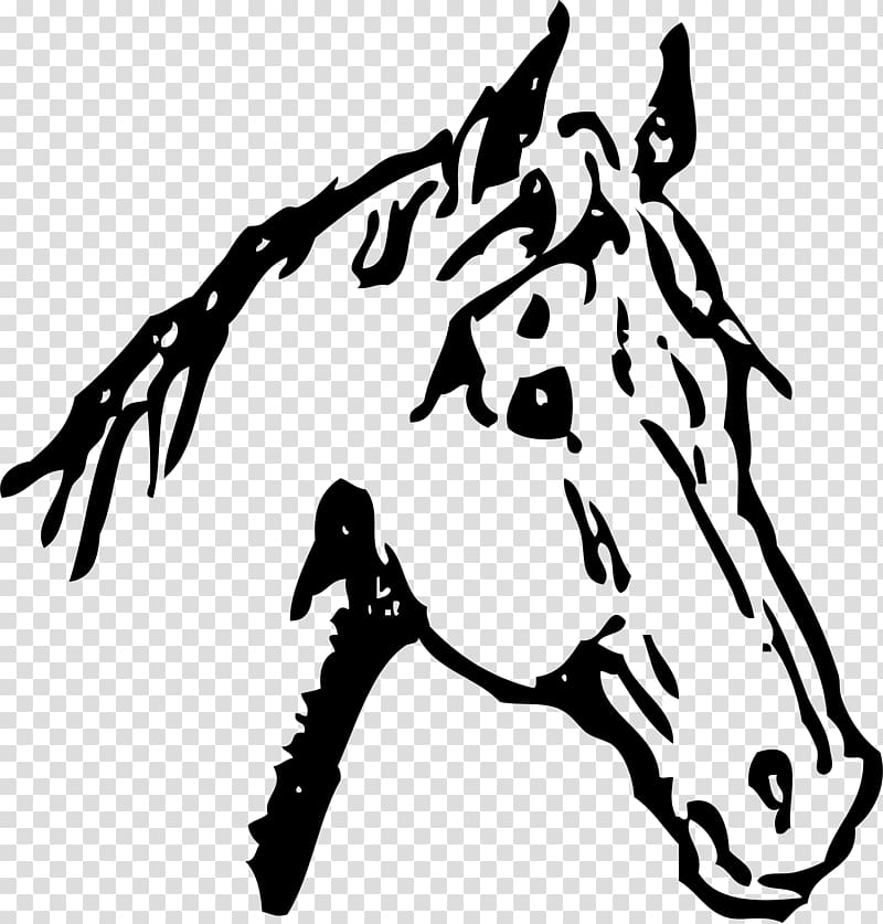 Arabian horse Drawing Black , galloping horse transparent background PNG clipart