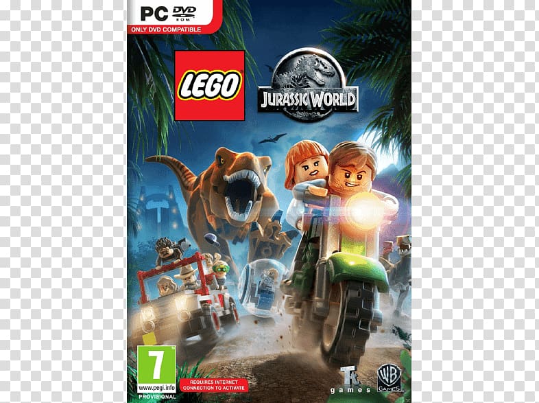 Lego Jurassic World Jurassic World Evolution Jurassic World Alive Wii U Video game, jurassic park transparent background PNG clipart