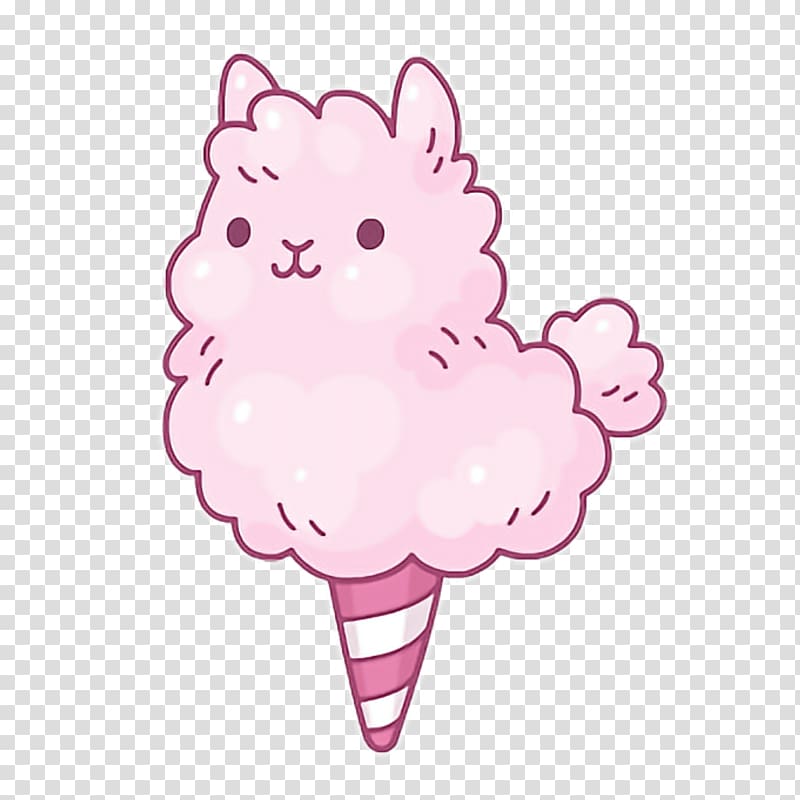 Cotton candy Llama graphics Alpaca, candy transparent background PNG clipart