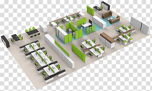 Office space planning Interior Design Services 3D floor plan, design  transparent background PNG clipart | HiClipart