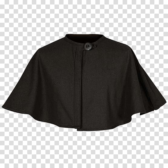 Cape May Sleeve Jacket Neck Black M, cloak transparent background PNG clipart