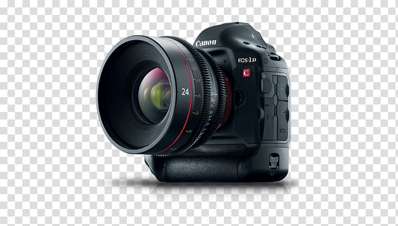 Canon EOS-1D C Camera Digital SLR 4K resolution, Camera transparent background PNG clipart