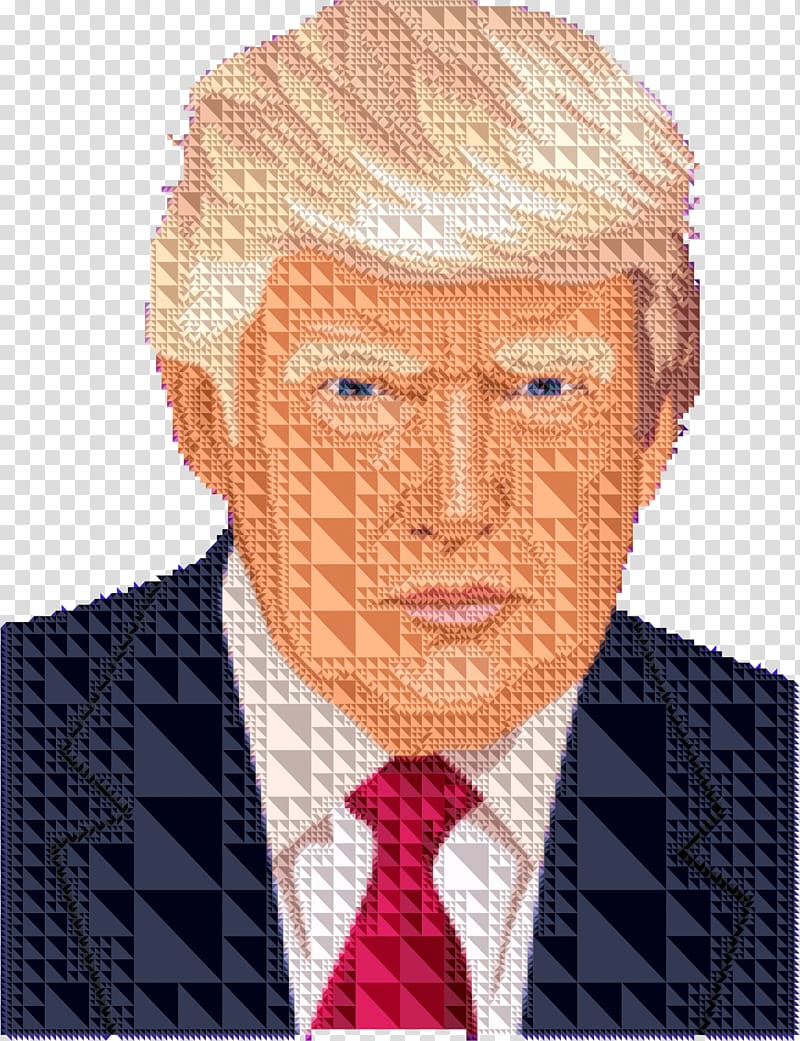 Protests against Donald Trump United States, low poly transparent background PNG clipart