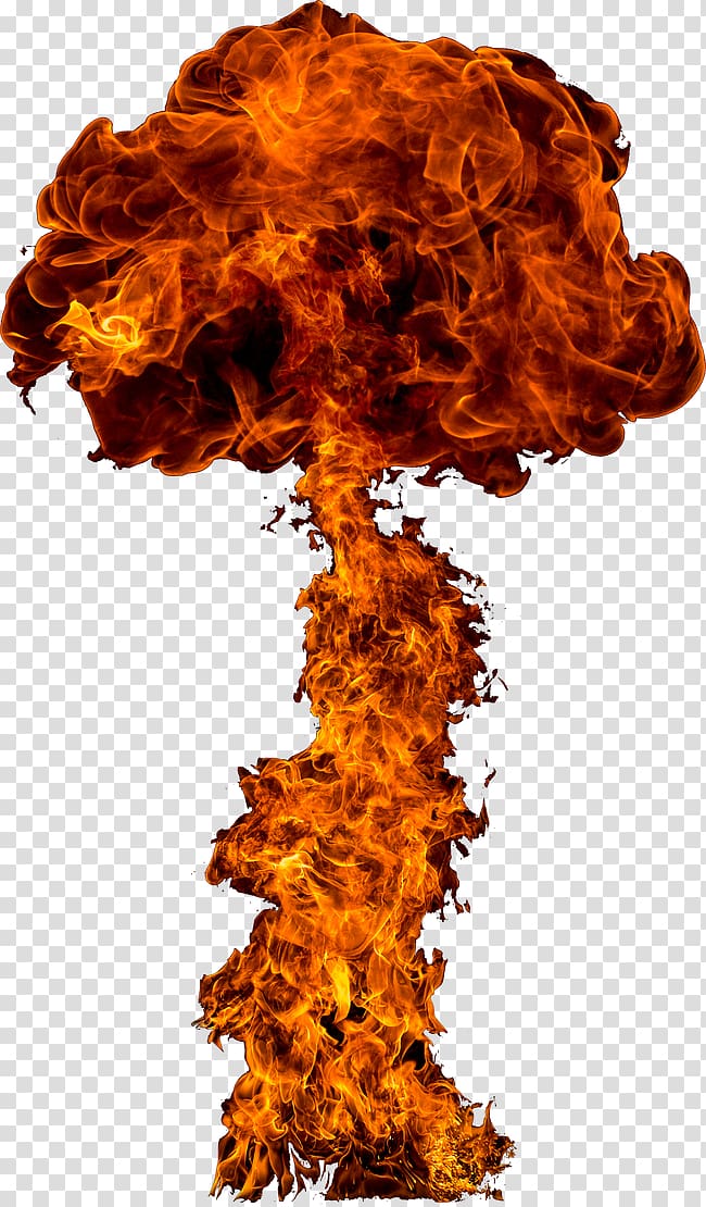 fire illustration, Nuclear explosion Nuclear weapon Flame, Mushroom cloud explosion flame transparent background PNG clipart
