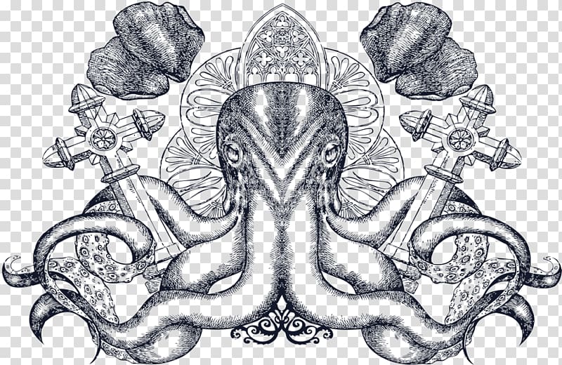 Octopus The Spawn of Cthulhu Nyarlathotep Illustration, cthulhu transparent background PNG clipart