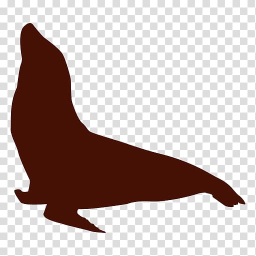 Sea lion Walrus Earless seal Silhouette, walrus transparent background PNG clipart