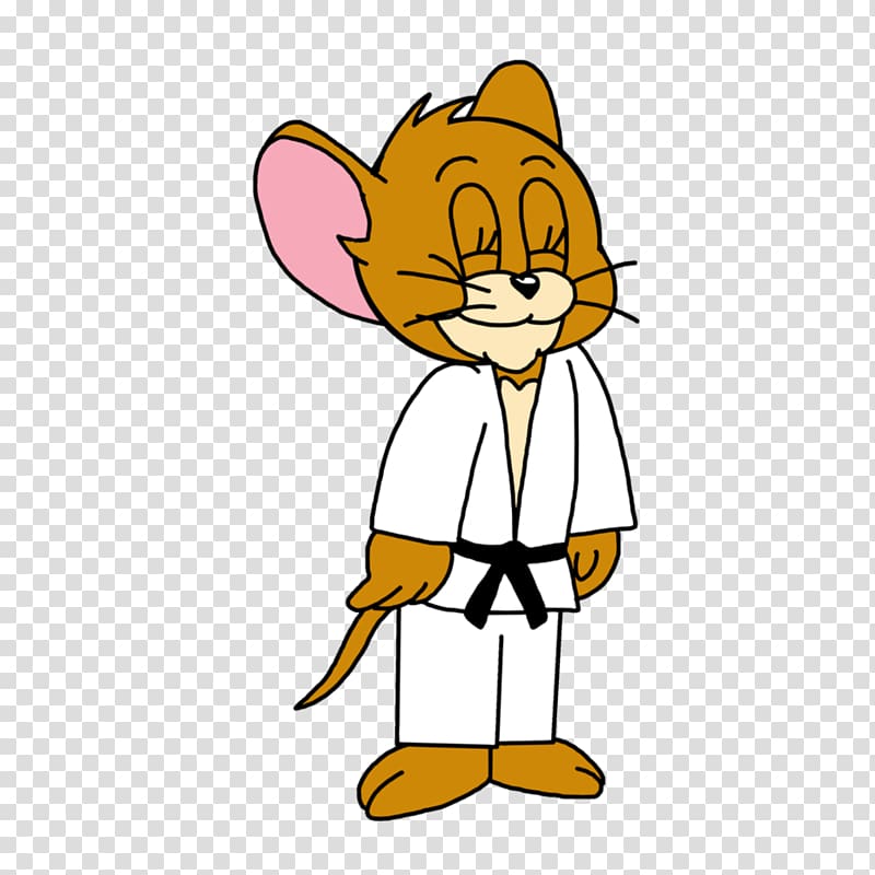 Judogi Cartoon Tom and Jerry Martial arts, Jerry can transparent background PNG clipart
