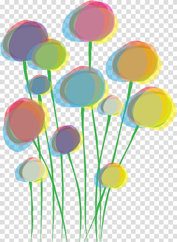 Poppy , bouquet color glow transparent background PNG clipart