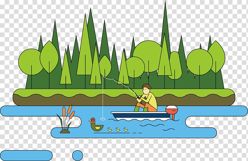 Euclidean Drawing Cartoon Illustration, Water suspension Island transparent background PNG clipart