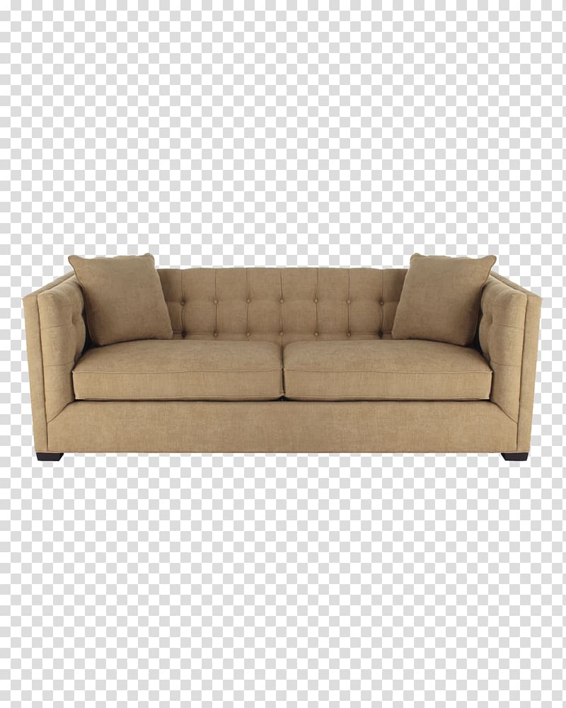 brown fabric padded 2-seat sofa, Sofa bed Table Couch Living room Chair, sofa transparent background PNG clipart