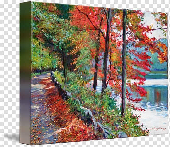 Painting Gallery wrap Acrylic paint Art Rockefeller State Park Preserve, painting transparent background PNG clipart