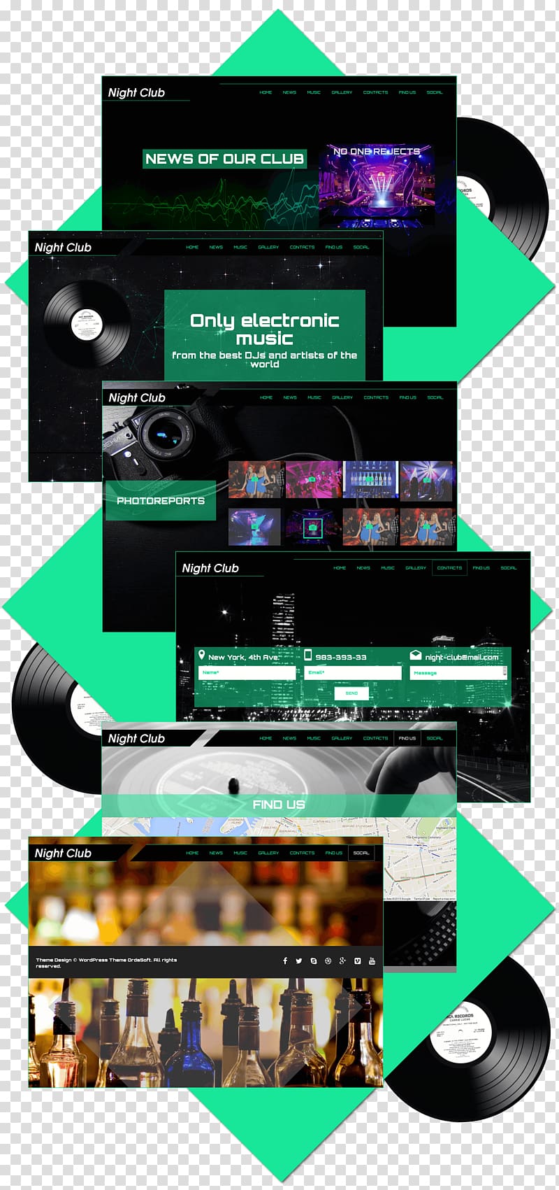 Advertising Electronics Multimedia, night club transparent background PNG clipart