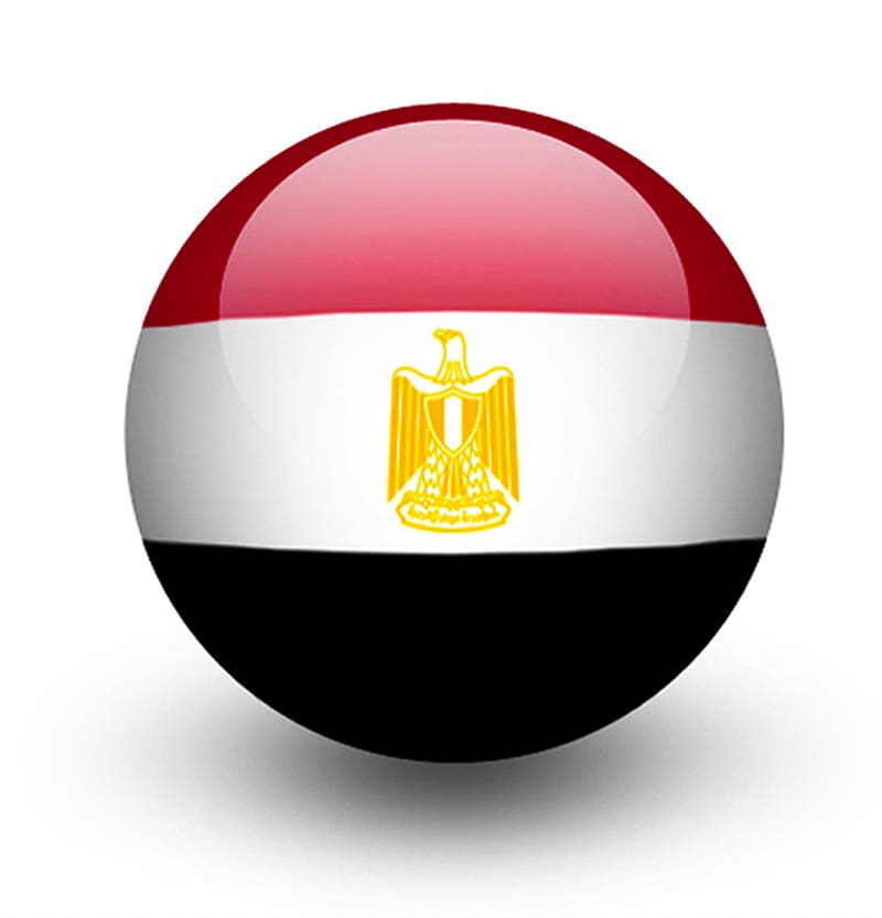 red, white, and black with eagle flag, Flag of Egypt Flag of Rwanda Flag of Nigeria, Egypt transparent background PNG clipart