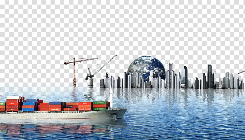 Cargo ship Port, Construction and ships transparent background PNG clipart