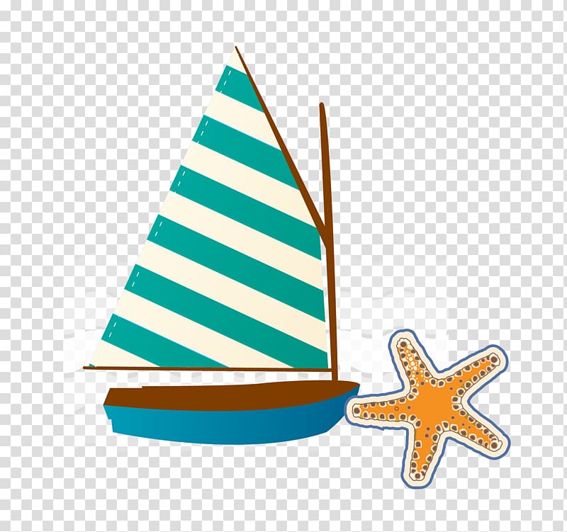Summer Euclidean Icon, Great Sailing element transparent background PNG clipart