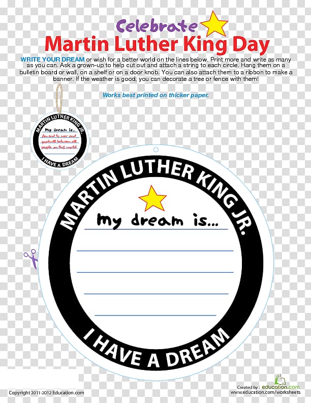 I Have a Dream Martin Luther King Jr. Day Education Elementary school, Martin Luther king jr transparent background PNG clipart