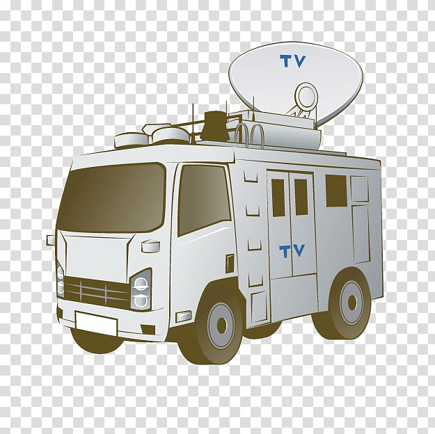 News Television Channel OB-buss, Cartoon car radio news transparent background PNG clipart