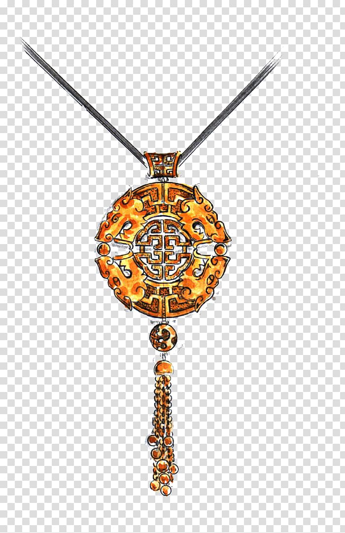Pendant Necklace Designer, Retro necklace transparent background PNG clipart