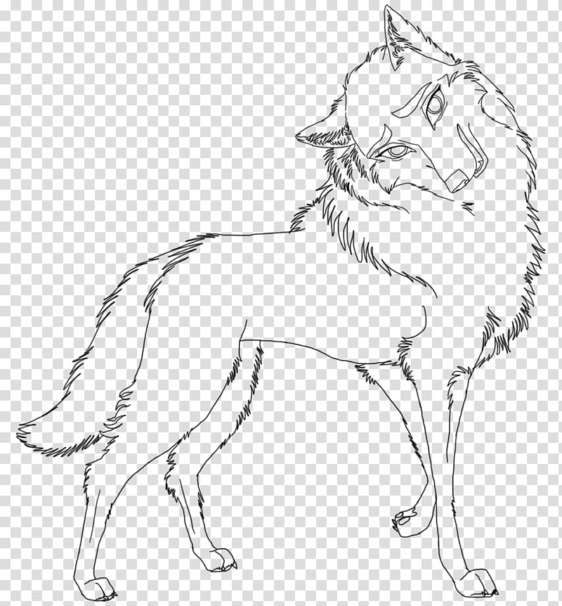 Line art Drawing Siberian Husky, husky transparent background PNG clipart