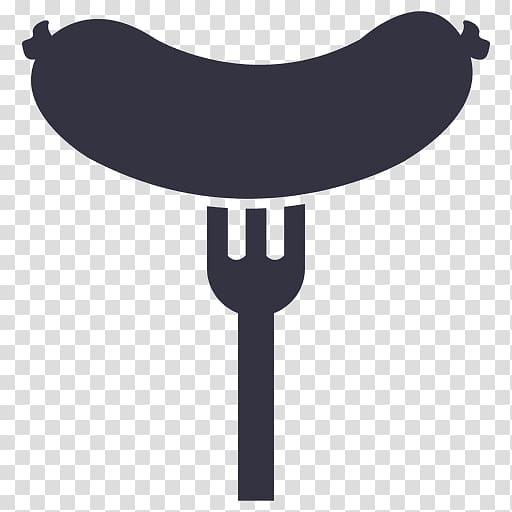 Hot dog Barbecue Computer Icons Bratwurst, salad Fork transparent background PNG clipart